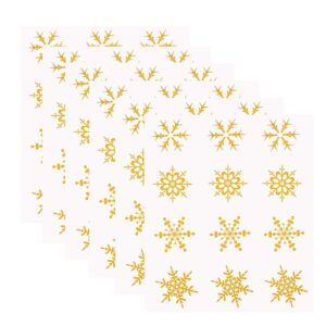 300pcs snowflake decorative gold circle envelope seals stickers self-adhesive universal sealing stickers gift boxes stickers label stickers