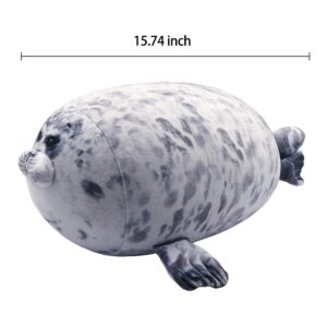 Fortuning's JDS 17.6" Cute Seal Plush Pillow Realistic Cotton Stuffed Animal Plush Toy Lovely Ocean Plushies Animal Hugging Pillow Cushion