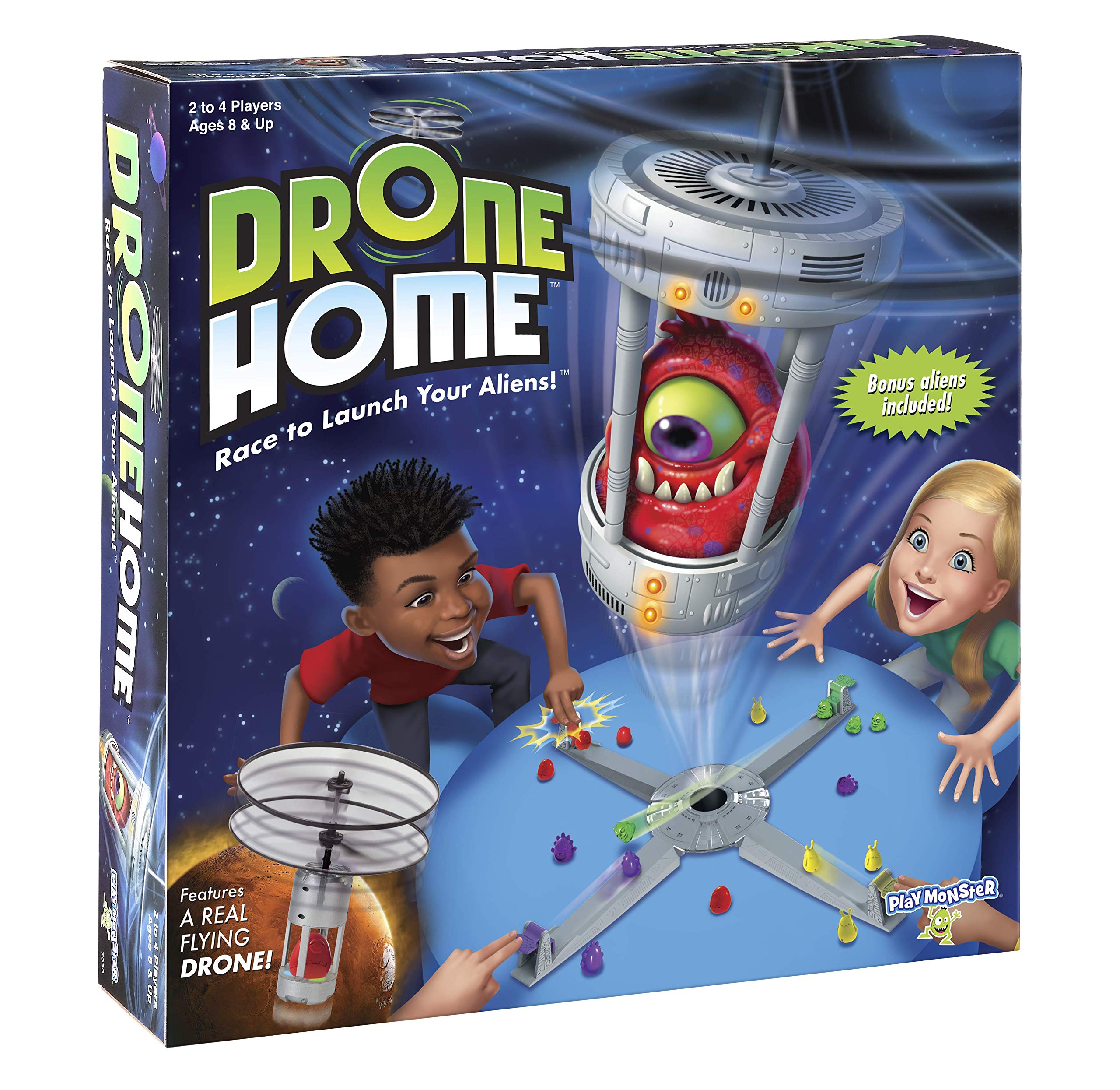 Drone Home -- First Ever Game With a Real, Flying Drone -- Great, Family Fun! -- For 2-4 Players -- Ages 8+