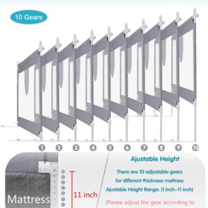 MBQMBSS 69" Bed Rail for Toddlers, Baby Bed Rail Guard for Full Size Bed, Twin Bed Safety Bedrail for Toddler Kids - Double Side Child Lock for Easy Lifting and Extra Y-Shape Strap for More Stablity