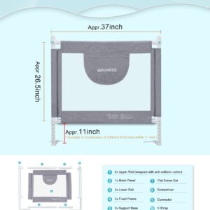 MBQMBSS 69" Bed Rail for Toddlers, Baby Bed Rail Guard for Full Size Bed, Twin Bed Safety Bedrail for Toddler Kids - Double Side Child Lock for Easy Lifting and Extra Y-Shape Strap for More Stablity