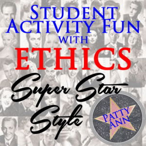 ethics & civics super star movie style > student activity challenge game *no prep handouts *critical thinking activity