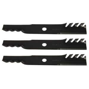 usa mower blades (3) toothed for exmark 103-6382, toro 109-6873 36" 52" deck