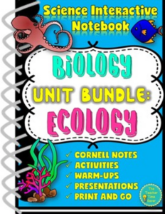 ecology science interactive notebook curriculum