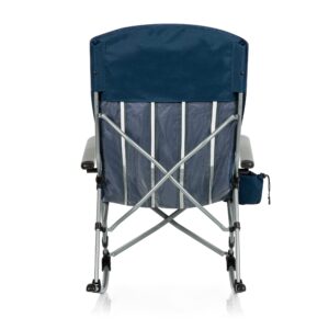 ONIVA - a Picnic Time brand Outdoor Rocking Camp Chair - XL Heavy Duty Camping Chair for Adults, (Navy Blue)