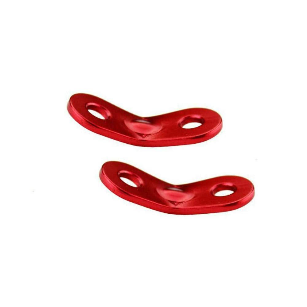 Wenlian Aluminum Alloy Rope Adjuster, Tent Rope Tensioner for Camping Hiking, Pack of 12,red