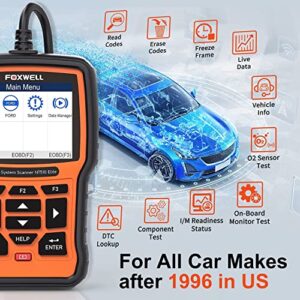 FOXWELL NT510 Elite fit for Ford Lincoln Mercury Diagnostic Tool, Bidirectional OBD2 Scanner, Full Systems Battery Registration All Reset BMS ABS SRS Airbag EPB TPMS DPF Regen, Car Code Reader