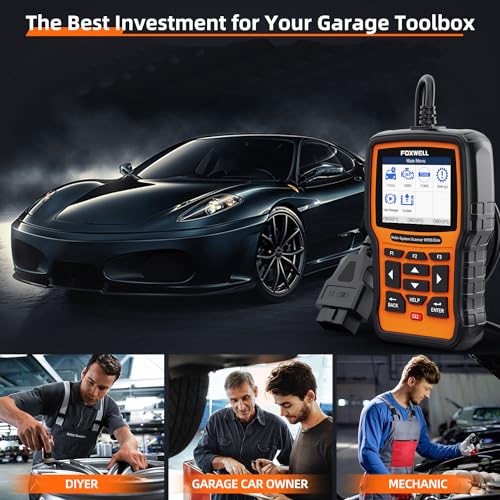 FOXWELL NT510 Elite fit for Ford Lincoln Mercury Diagnostic Tool, Bidirectional OBD2 Scanner, Full Systems Battery Registration All Reset BMS ABS SRS Airbag EPB TPMS DPF Regen, Car Code Reader