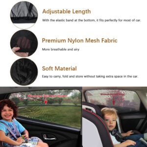 GOLDFLOWER Car Window Shade, 2 Pack Car Back Window Sun Shade, and Privacy Protect for Toddler Kids Baby Adult, Double Layer Design (Medium 39"x19")