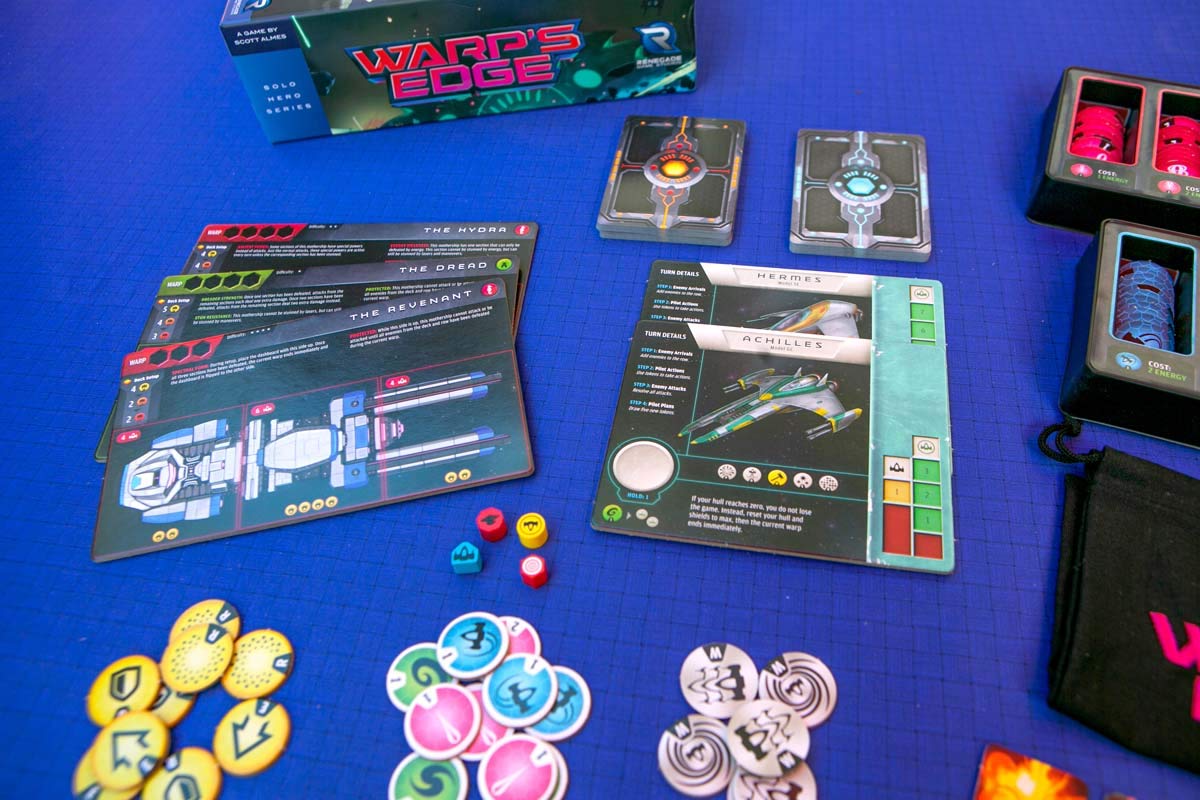 Renegade Game Studios Warp's Edge | A Solo bag-building Game of Epic Space Combat for Ages 10+