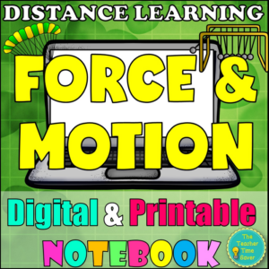 force and motion science notebook | digital lessons