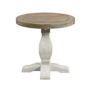 Martin Svensson Home Napa, End Table, White Stain and Reclaimed Natural