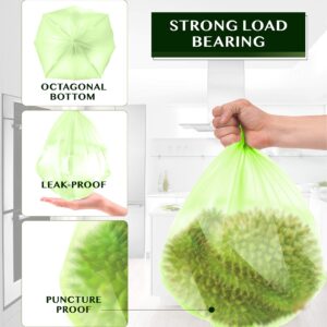 Compostable Trash Bags - FORID 1.2 Gallon Small Garbage Bags 150 Count Mini Strong Trash Can Liners 5 Liter Unscented Wastebasket Bags for Kitchen Bathroom Office Home Garbage Can (5 Rolls/Green)