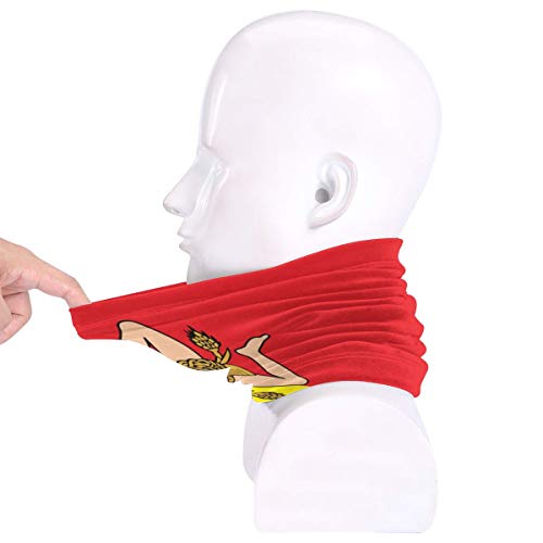 Neck Gaiter, Sicilian Flag Magic Headband Sport Headwear UV Resistence Balaclava for Men and Women-Fishing,Running