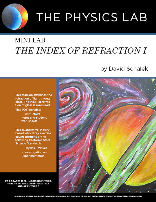 High School Physics and Physical Science - Mini Lab: The Index Of Refraction I