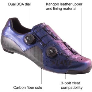 Lake Cx403 Wide Cycling Shoe - Men's Chameleon Blue/Black, 43.0