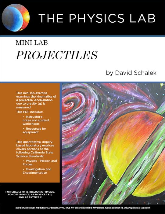 High School Physics - Mini Lab: Projectiles