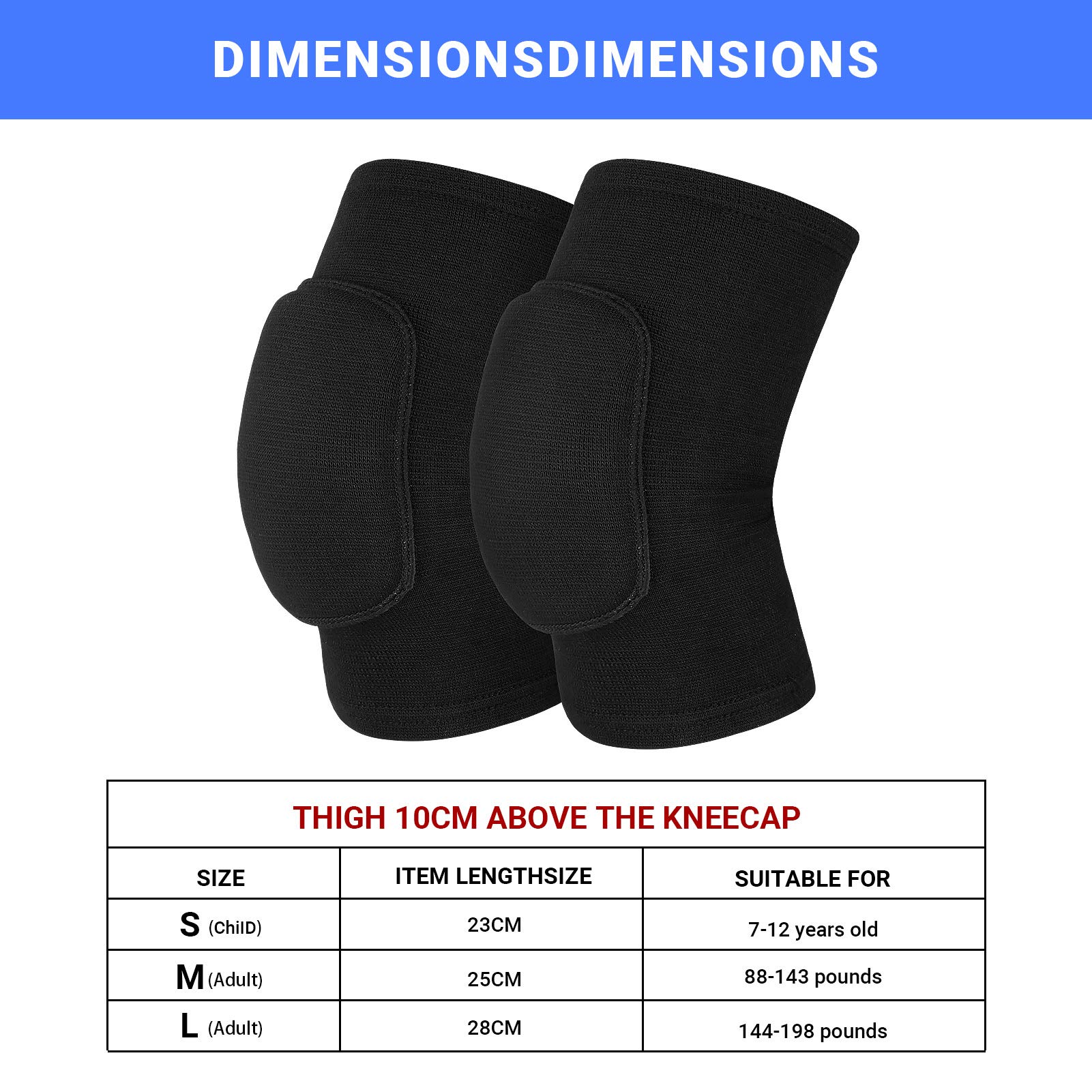 JMOKA Non-Slip Knee Brace Soft Knee Pads Breathable Knee Sleeve Knee Pads Volleyball Knee Pads Dance Knee Pads,Yoga Knee Pads Basketball Knee Pads Knee Guard Sports Knee Pads Knee Support (M)