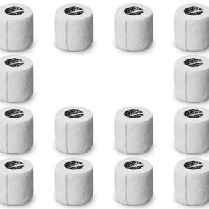 (14-Pack) 2” x 5 Yards | White Self Adhesive Bandage Wrap – Breathable Self Adherent Wrap for People & Pets - Athletic Elastic Cohesive Bandage for Sports Injury: Ankle, Knee & Wrist sprains