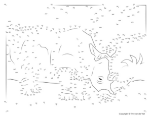 rhinoceros extreme dot-to-dot / connect the dots pdf