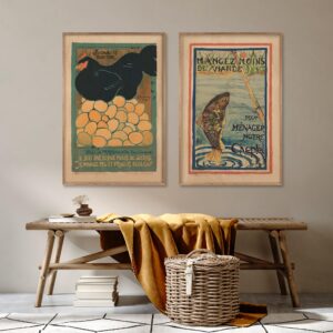 Vintage Rooster Print - French Chicken for Kitchen Wall Art - Hen Bird Country Decor WWI rations poster - 8 x 10, 11 x 14, 11x 17, 16 x 20, 18 x 24, 24 x 36, 30 x 40 unframed print