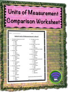 best unit of measurement (choosing the most appropriate unit) assessment