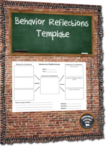 behavior reflections template