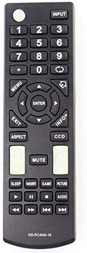 NS-RC4NA-16 Universal Remote Control Replacement for All Insignia TV Ns-55d420na16 Ns-60e440na16 Ns-60e440mx16 Ns-28dd220na16 Ns-24d420na16 NS-32D220NA16 NS-40D420NA16