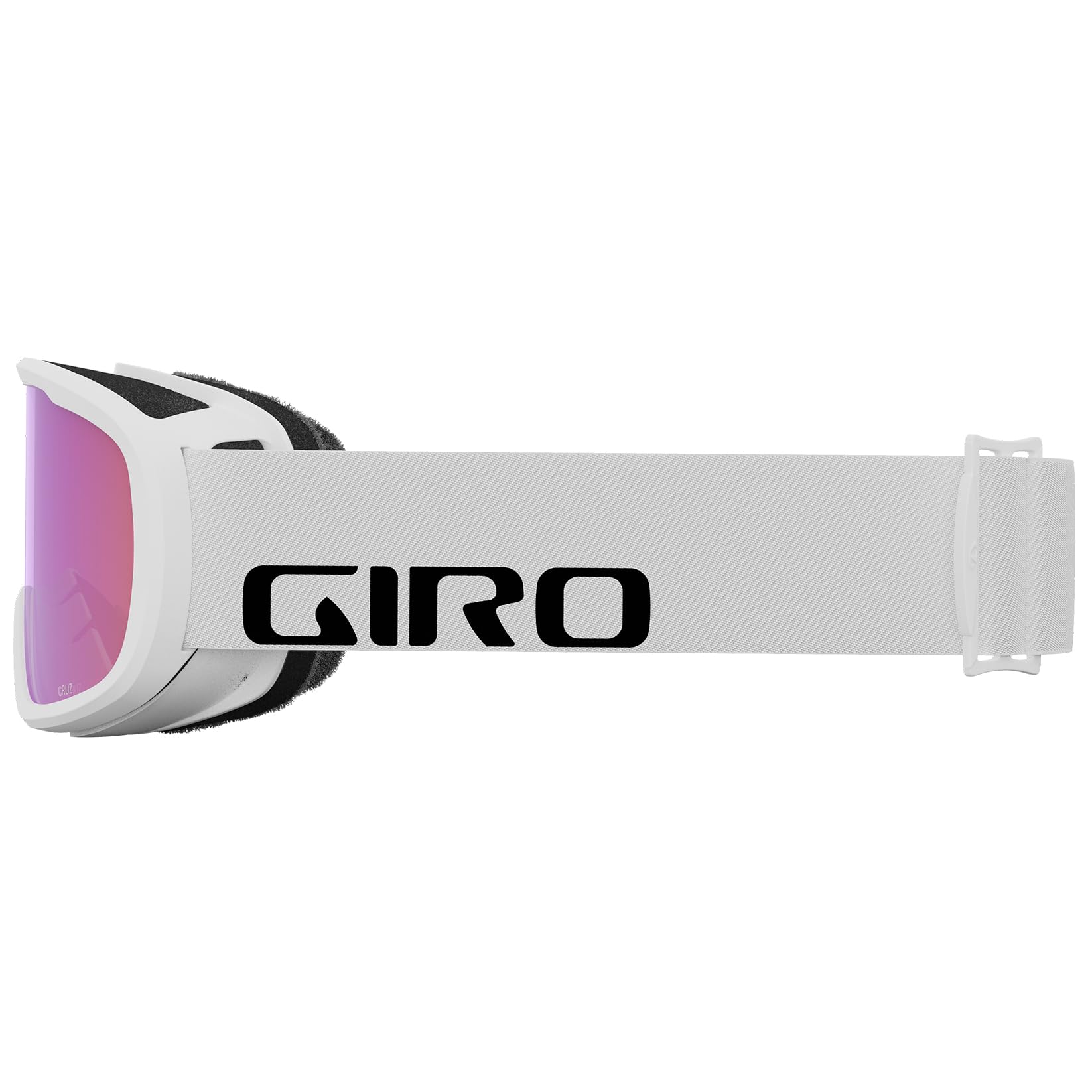 Giro Cruz Ski Goggles - Snowboard Goggles for Men, Women & Youth - Anti-Fog - OTG - White Wordmark Strap with Yellow Boost Lens