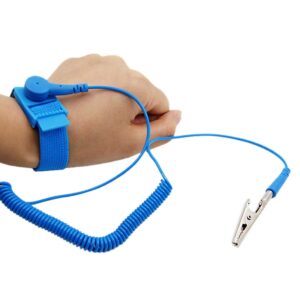 antistatic wrist strap，adjustable esd wristband bracelet with grounding wire alligator clip - for working on sensitive electronic devices (1)