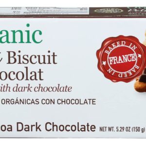 NATURAL NECTAR Organic Dark Chocolate Biscuits, 5.29 OZ