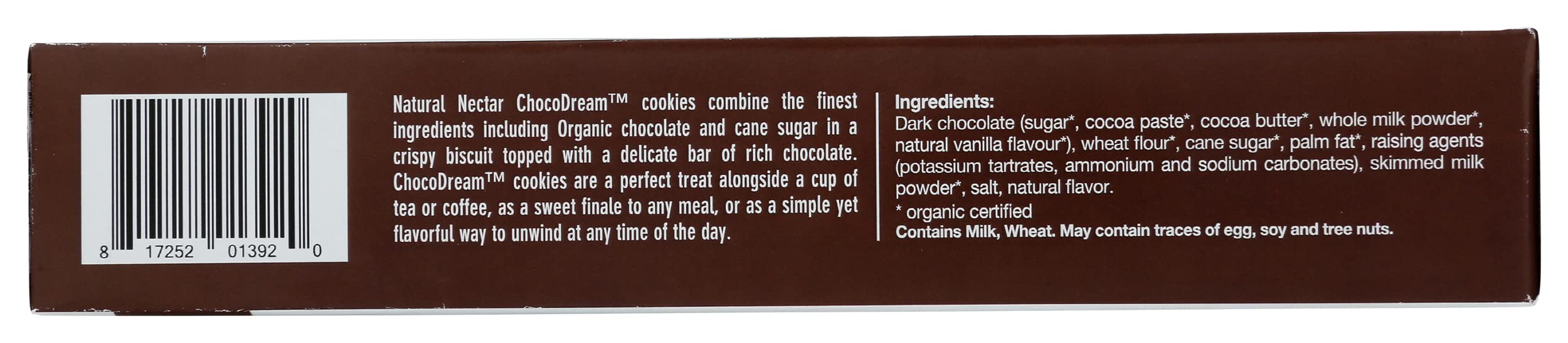 NATURAL NECTAR Organic Dark Chocolate Biscuits, 5.29 OZ