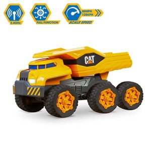 CAT Construction Toys Cat Construction Massive Mover Dump Truck – Remote Control Truck, RC Truck - Speed up to 12 mph, 6 Wheel Suspension, Heavy Load Climbing Mode – For Ages 8+