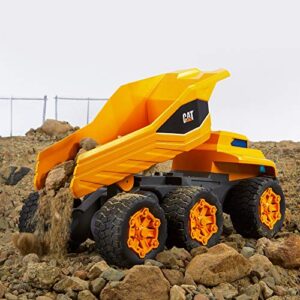 CAT Construction Toys Cat Construction Massive Mover Dump Truck – Remote Control Truck, RC Truck - Speed up to 12 mph, 6 Wheel Suspension, Heavy Load Climbing Mode – For Ages 8+