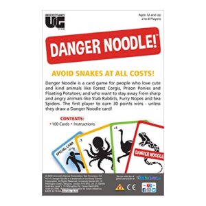 University Games | Danger Noodle Family Card Game, for 2 to 8 Players Ages 12 and Up