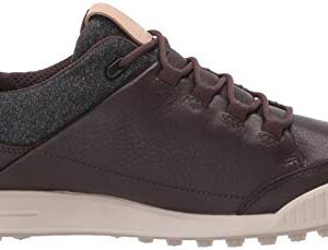 ECCO Men's Street Retro Hydromax Golf Shoe, Mocha, 11-11.5