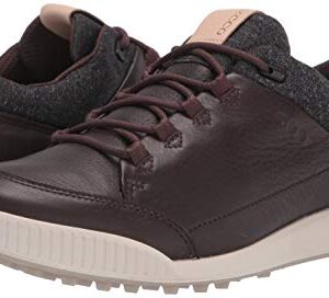 ECCO Men's Street Retro Hydromax Golf Shoe, Mocha, 11-11.5