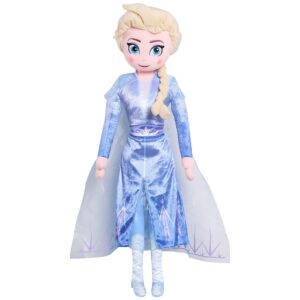 disney’s frozen 2 34-inch jumbo singing light-up plush elsa, officially licensed kids toys for ages 3 up by just play