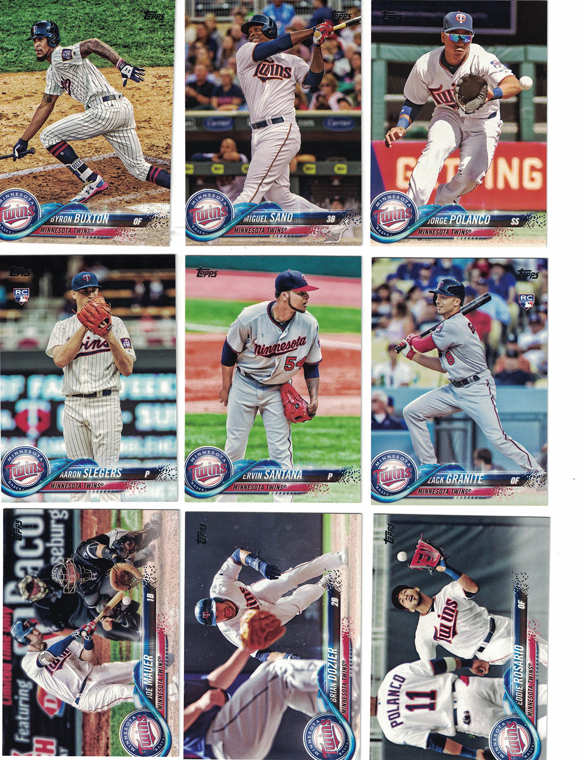 Minnesota Twins/Complete 2020 Topps Twins Baseball Team Set! (28 Cards Series 1 and 2) Plus 2019, 2018 and 2017 Topps Twins Team Sets Series 1 and 2!