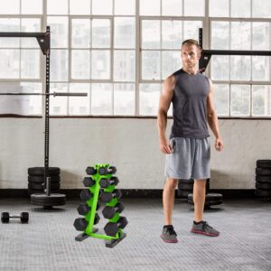 CAP Barbell 150-Pound Dumbbell Set with Vertical Rack, Green