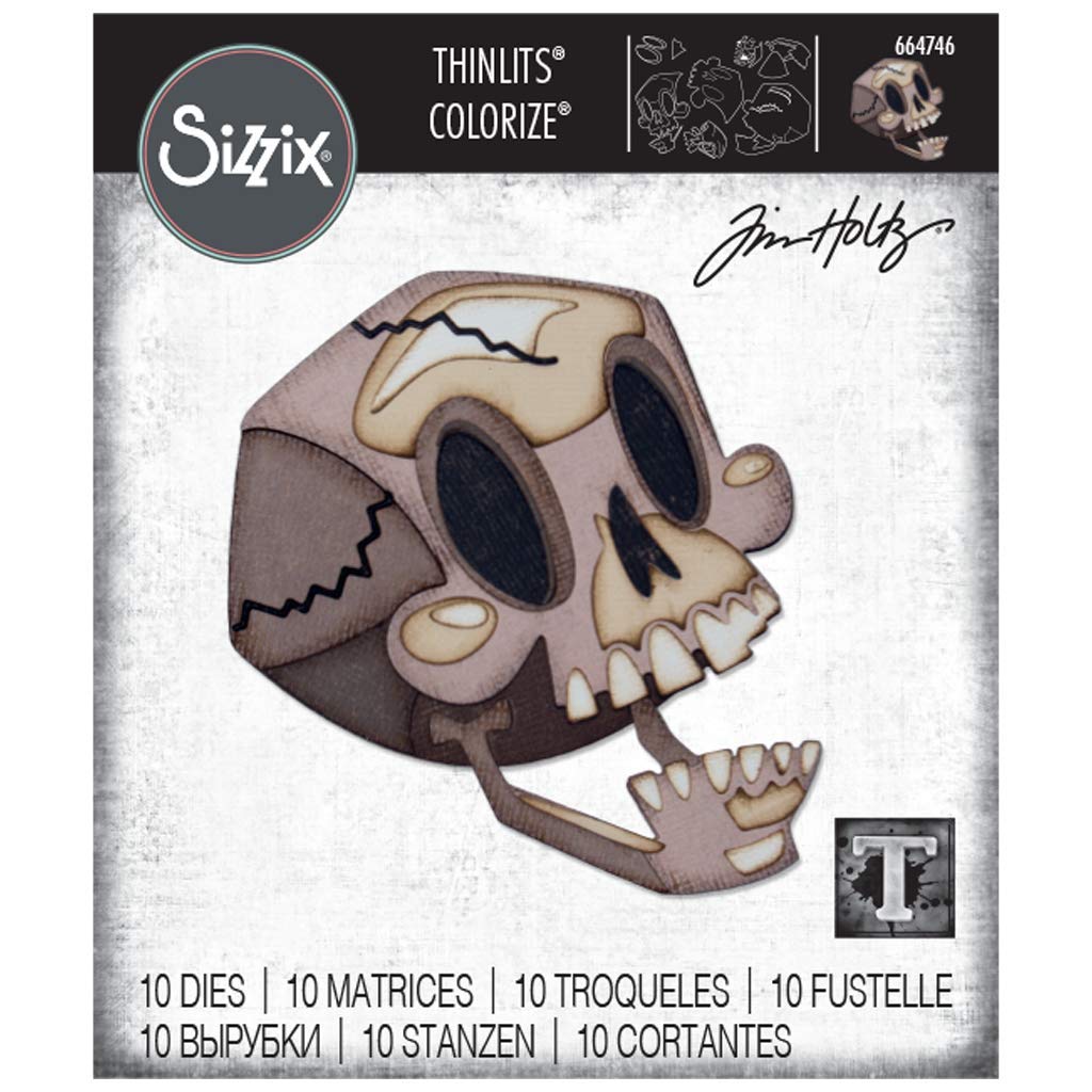 Sizzix Tim Holtz - THINLITS DIE, Skelly Colorize