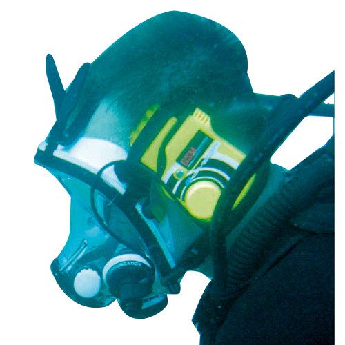 OCEAN REEF Neptune Space GDivers Integrated Full Face Diving Mask with GSM G.Divers, Emerald, Small/Medium