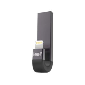 Leef iBridge 3.0 iPhone Flash Drive 32GB, Black, Expanded Memory for iPhone and iPad, MFi Certified Lightning and USB 3.1