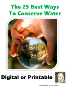 (sustainability) the 25 best ways to conserve water - info graphic worksheet lesson plan