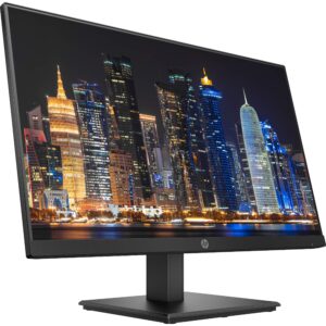 HP P244 23.8 Inch IPS LED Backlit Monitor (5QG35A8#ABA) 2-Pack Display Bundle with Fully Adjustable Dual Monitor Stand and Desk Mount Clamp