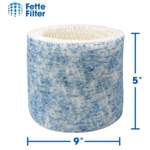 Fette Filter - Upgraded Blue Mesh Treated Layer Humidifier Wicking Filters Compatible with Honeywell HAC-504AW, Filter A for Models HAC-504, HAC-504AW, HCM 350 and Other Cool Mist Models - Pack of 6