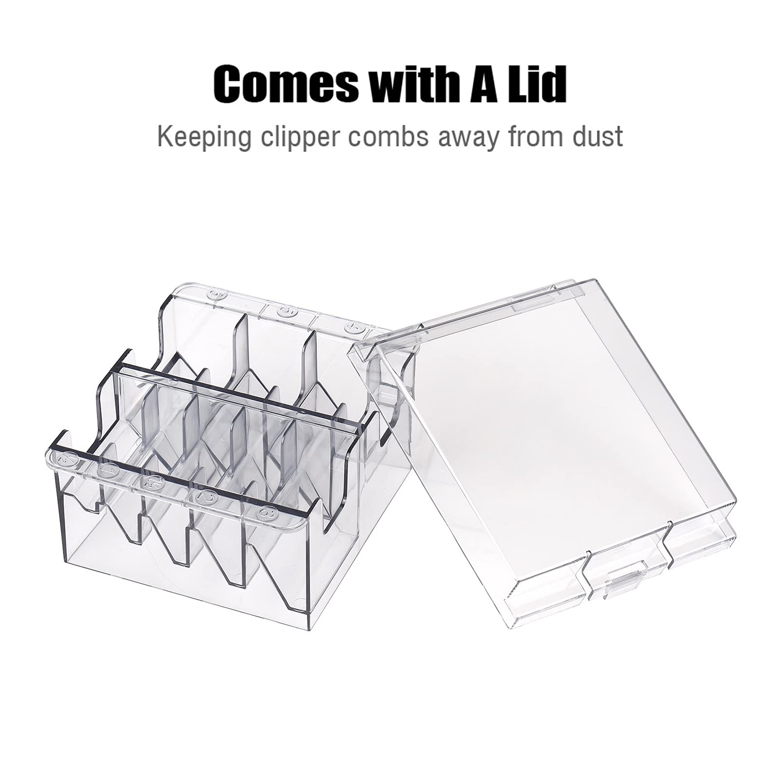 Plastic Blade Organizer for 8 Blades Storage Case Rack Clipper Comb Holder