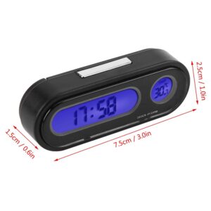 Car Auto Digital Temperature Clock LED Clocks, 2 in 1 Car Vehicle Interior Mini Electronic Watch LED Digital Clock Thermometer Voltmeter