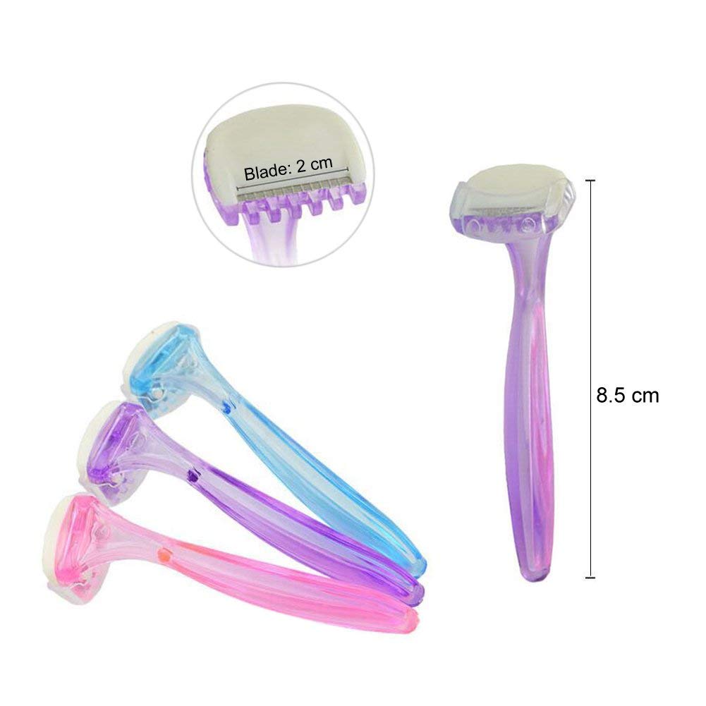 Bikini Trimmer Shaver for Women Privates Hair Shaver, LITOON Bikini Privates Shaving Stencil Female Privates Secret Intimate Shaping Tool (Heart + Straight + Triangle (Set))