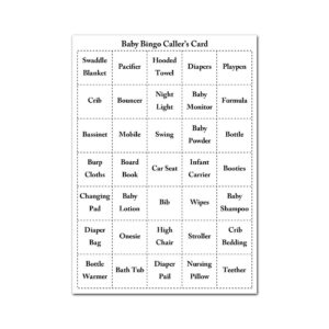 InvitationHouse Blue Baby Feet Baby Shower Bingo Cards - Prefilled - Set of 24…